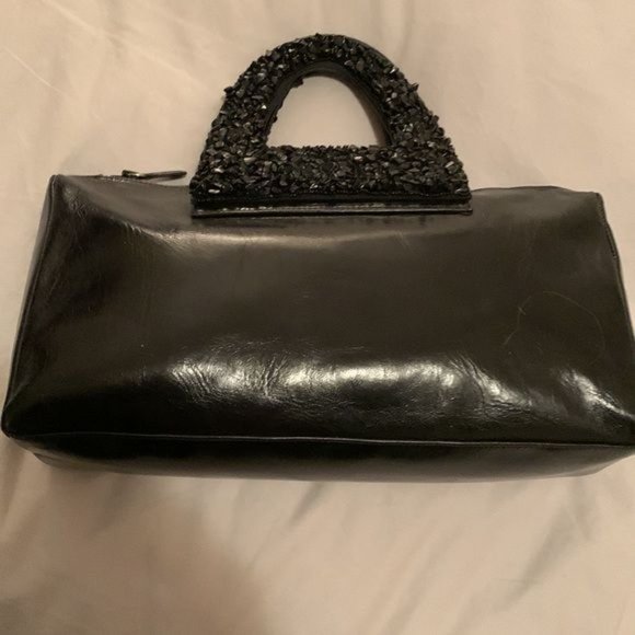 Brand New Beaded Leather Handbag From Spain - Picture 2 of 5